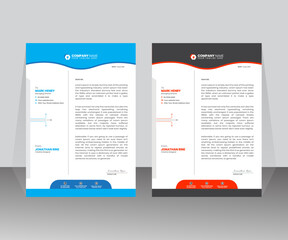 A unique letterhead design template for your business