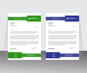 A unique letterhead design template for your business