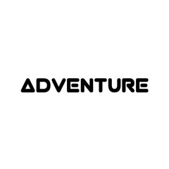Adventure text typography t shirt design for apparel and clothes