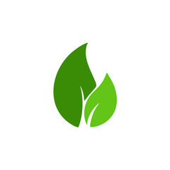 Green leaves vector