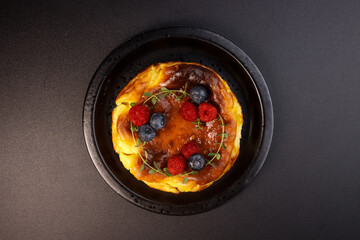 Homemade Basque Burnt Cheesecake or San Sebastian Cheesecake