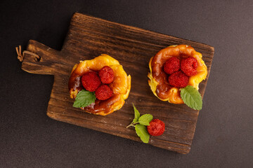 Mini Basque Burnt Cheesecake or San Sebastian Cheesecake