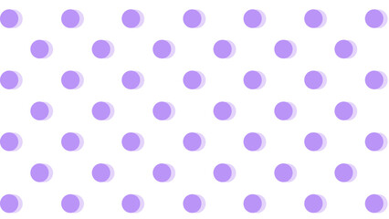 White seamless pattern with purple polka dot