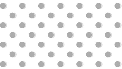 White seamless pattern with grey polka dot