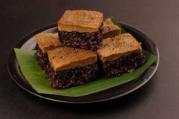 Katirisala is Indonesian Traditional Food from Bugis, Sulewesi. It is made from Black Glutinous Rice, Coconut Milk and Palm Sugar.