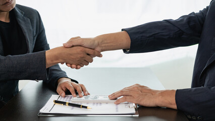 Corrupt officials accept money from businessmen concept of corruption Government officials accept...