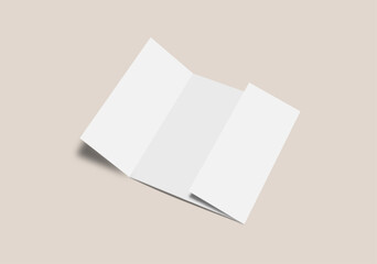 Gatefold Brochure Mockup design