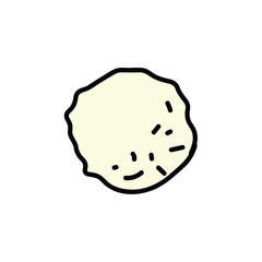 Chocolate of food colorful set. This artful illustration with chocolate candy create a visually appealing and tempting display. Vector illustration.