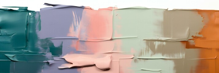 Abstract Texture Delight: Multicolored Paint Palette Art for Modern Interior Design Inspiration