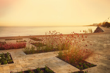 Waterfront at the Lake Balaton in Siofok,Hungary.