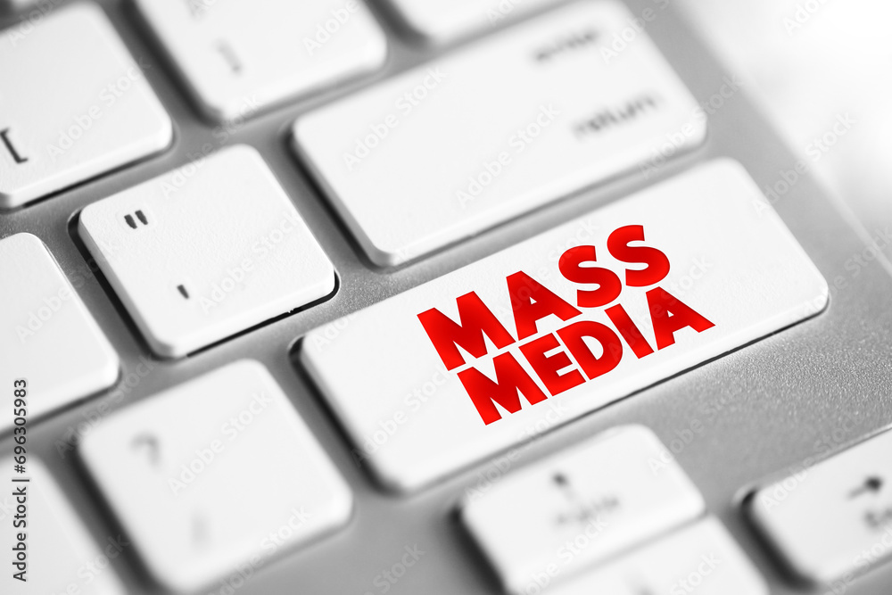 Poster mass media refers to a diverse array of media technologies that reach a large audience via mass comm