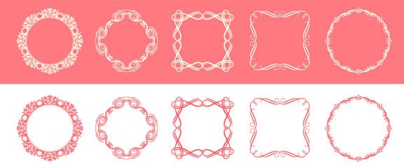 春をイメージしたアンティークフレームデザイン