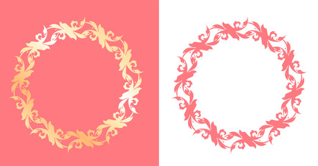 春をイメージしたアンティークフレームデザイン