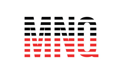 MNQ three initial letter iconic line negative space minimal logo design vector template. monogram, abstract, wordmark, business, typography, minimalist, brand, company, flat, modern, unique, simple