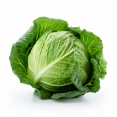 Obraz premium Cabbage isolated on a white background