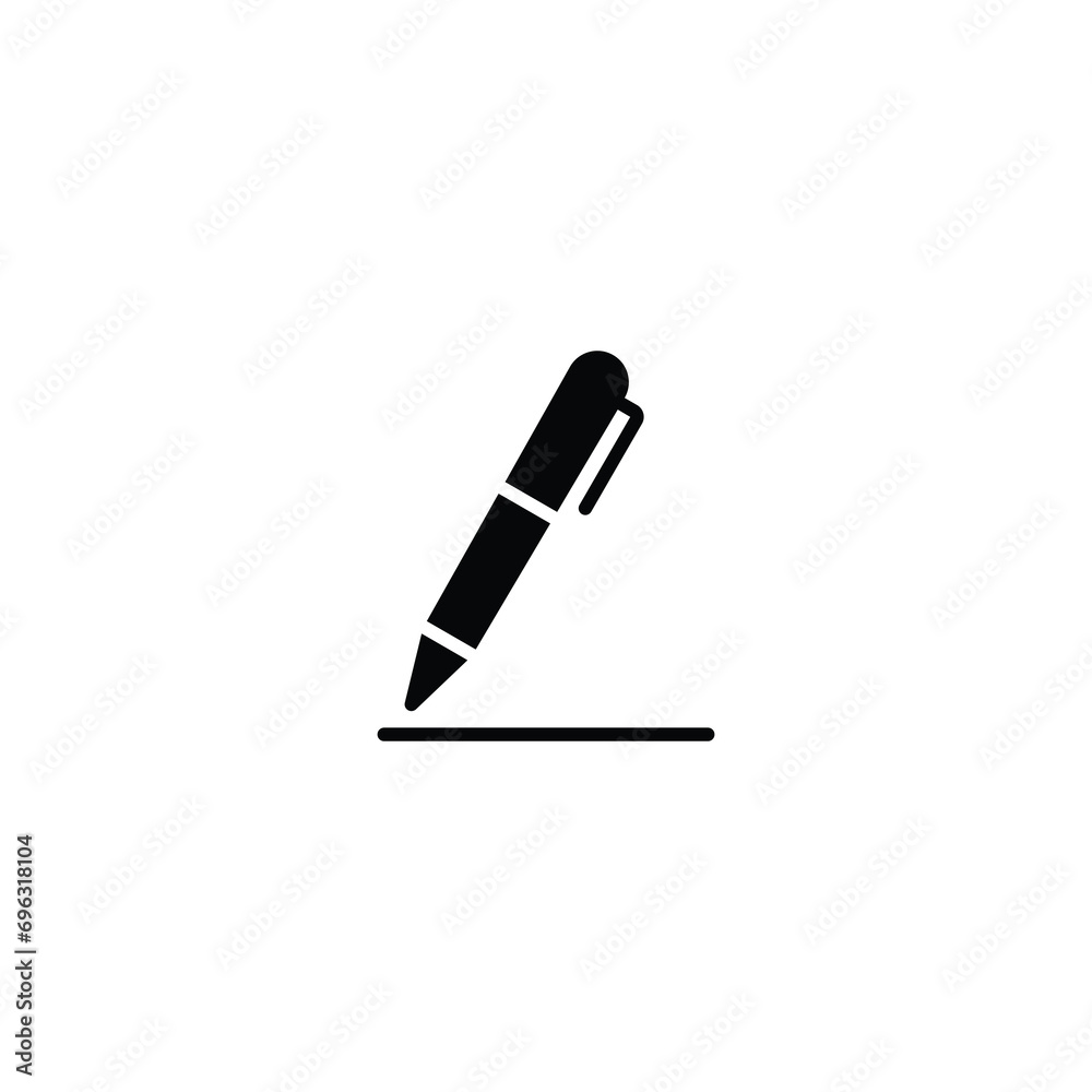 Poster pen icon, write icon sign vector for web site computer and mobile app