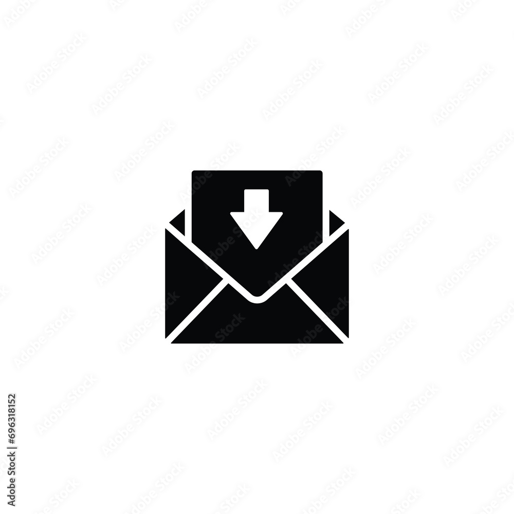 Poster mail icon email sign vector for web site computer and mobile app