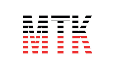 MTK three initial letter iconic line negative space minimal logo design vector template. monogram, abstract, wordmark, business, typography, minimalist, brand, company, flat, modern, unique, simple