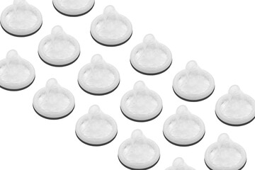 Pattern with group of condoms	