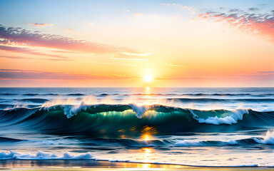 Obraz premium Sunrse, Generate AI.