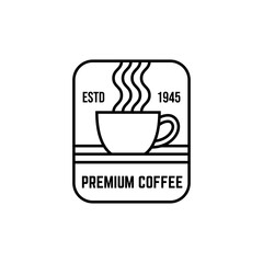 Coffee, Coffe Shop, Cafe Logo Design Vector on white background