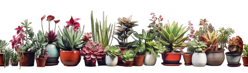 Potted plants against on alpha Background PNG