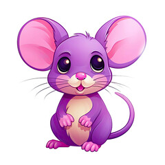 Purple Mouse transparent background