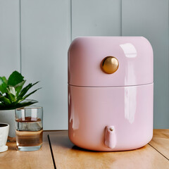 Pink cute design of water cooler
, ai generated