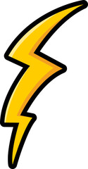 Thunder and Bolt Lighting Flash Vector