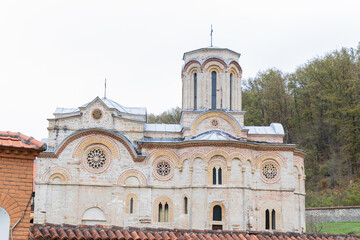 Obraz premium Serbian Orthodox monastery, Ljubostinja Monastery, dedicated to the Holy Virgin, Serbia.