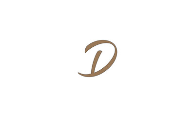 D, DD , Abstract Letters Logo Monogram	