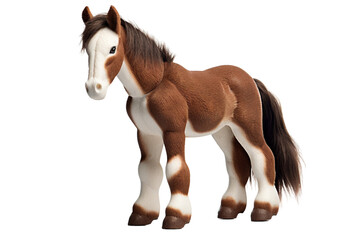 Miniature Clydesdale Display on a transparent background