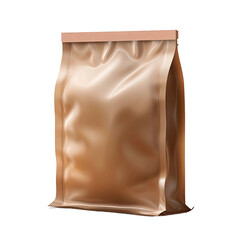 Brown Bag Pack Opened isolated on transparent background