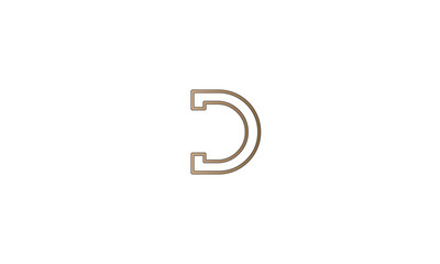D, DD , Abstract Letters Logo Monogram	