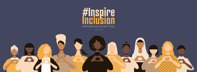 International Women's Day banner. #InspireInclusion