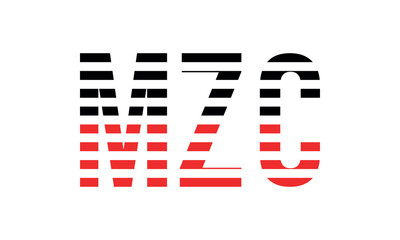 MZC three initial letter iconic line negative space minimal logo design vector template. monogram, abstract, wordmark, business, typography, minimalist, brand, company, flat, modern, unique, simple