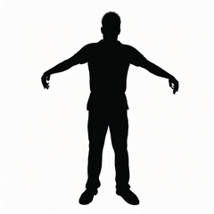 Fototapeta na wymiar silhouette of a person
