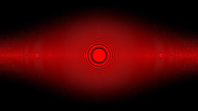 Loop Circle Radial Geometric Patterns Sound Reactive Arc S Red Animation