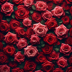 Natural fresh red roses flowers wallpaper