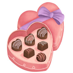 heart shaped chocolates box set