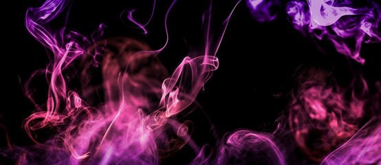 smoke abstract on black background