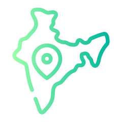 india gradient icon