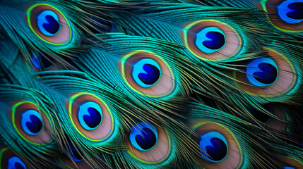 Peacock feather background