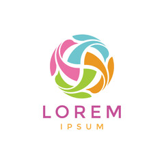 Abstract Birds Logo Template