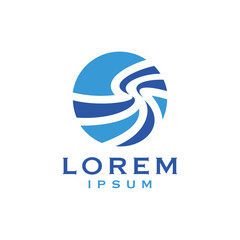 Abstract Letter S Logo Template