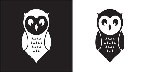 Illustration vector graphics of owl icon