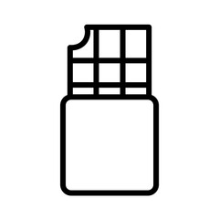 Bar Candy Chocolate Outline Icon