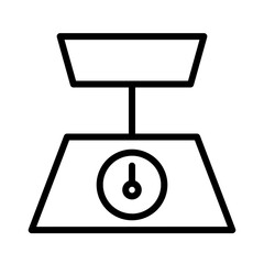 Balance Kitchen Scales Outline Icon