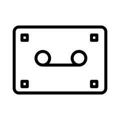 Audio Audio Kasete Outline Icon