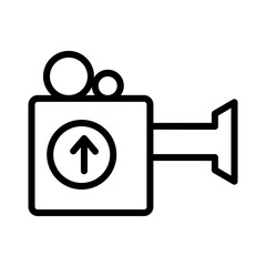 Camera Capture Movie Outline Icon